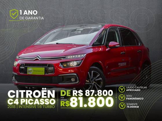 CITROËN C4 PICASSO 1.6 INTENSIVE 16V TURBO GASOLINA 4P AUTOMÁTICO CITROËN C4 PICASSO 1.6 INTENSIVE 16V TURBO GASOLINA 4P AUTOMÁTICO